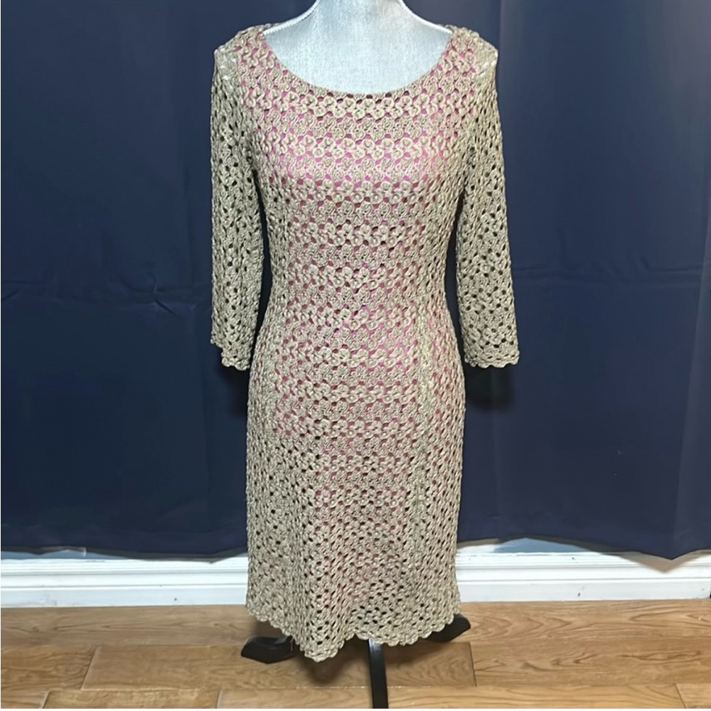 Elegant Lace Overlay Dress